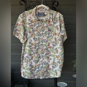 Burlebo Performance Polo Shirt Mens L The Great Outdoors Camouflage